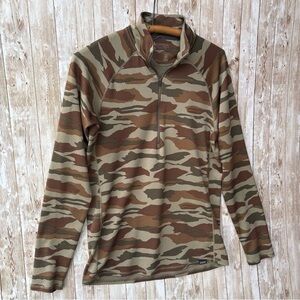 Patagonia Capilene Midweight Zip Neck Camo Top